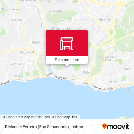 R Manuel Ferreira (Esc Secundária) mapa