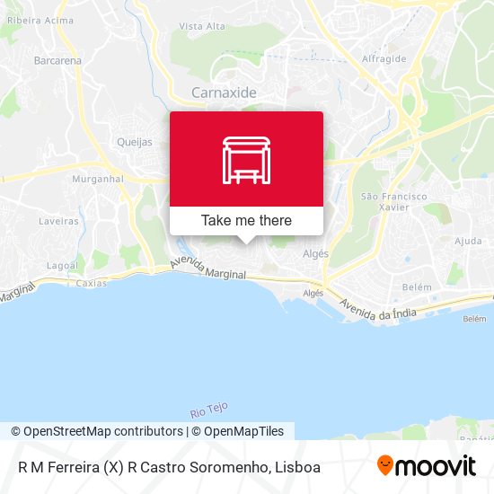 R M Ferreira (X) R Castro Soromenho mapa
