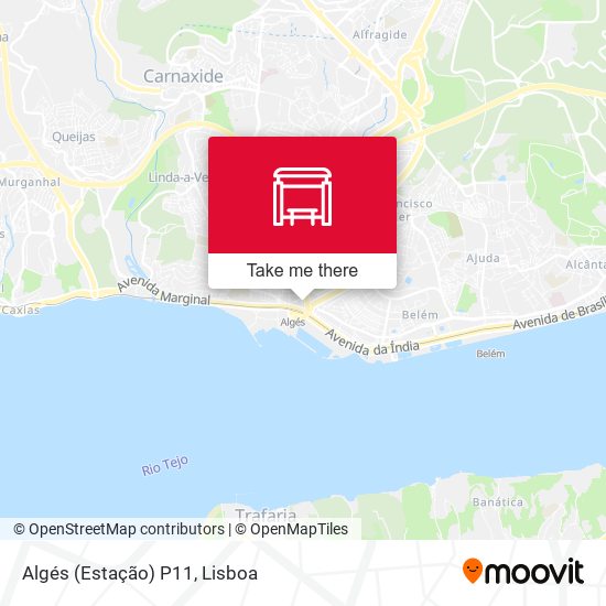 Algés (Estação) P11 map
