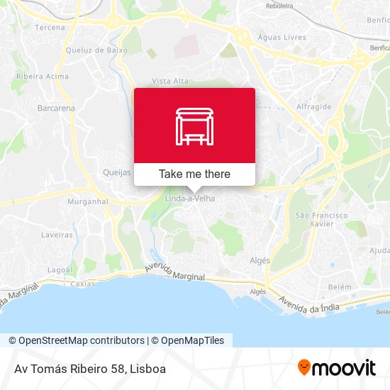 Av Tomás Ribeiro 58 map
