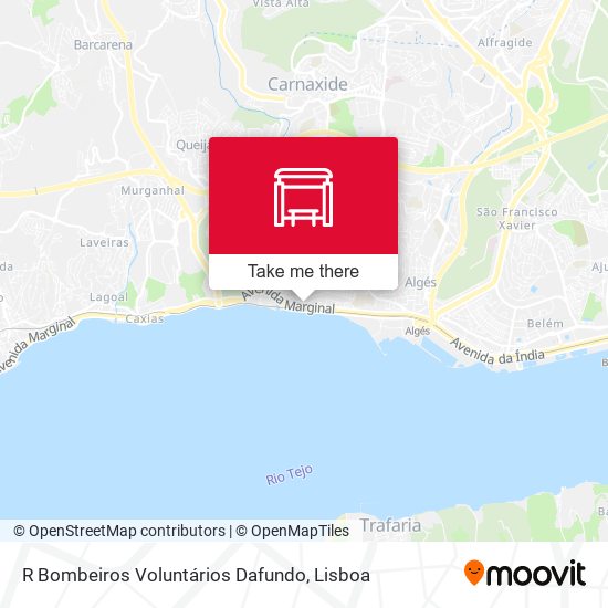 R Bombeiros Voluntários Dafundo map