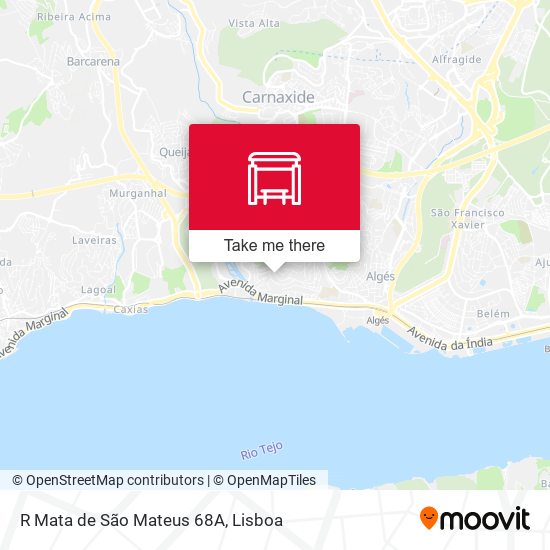 R Mata de São Mateus 68A mapa