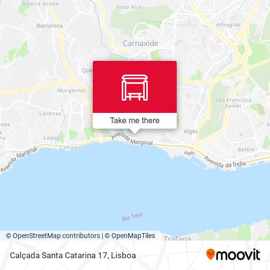 Calçada Santa Catarina 17 mapa