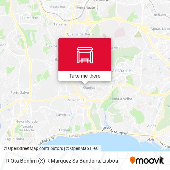 R Qta Bonfim (X) R Marquez Sá Bandeira map