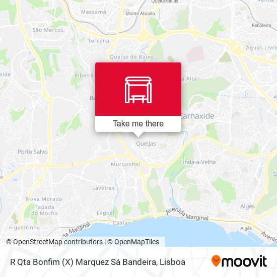 R Qta Bonfim (X) Marquez Sá Bandeira mapa
