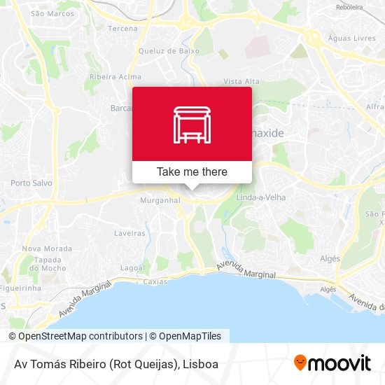 Av Tomás Ribeiro (Rot Queijas) map