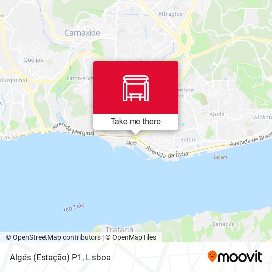 Algés (Estação) P1 map