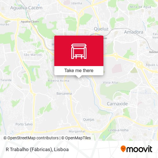 R Trabalho (Fábricas) map
