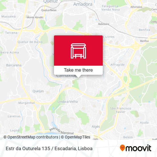 Estr da Outurela 135 / Escadaria map
