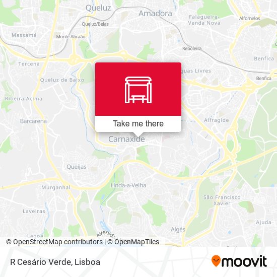 R Cesário Verde mapa