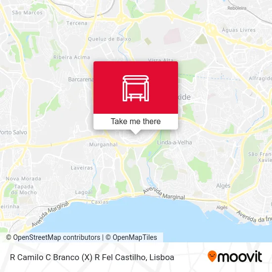 R Camilo C Branco (X) R Fel Castilho map