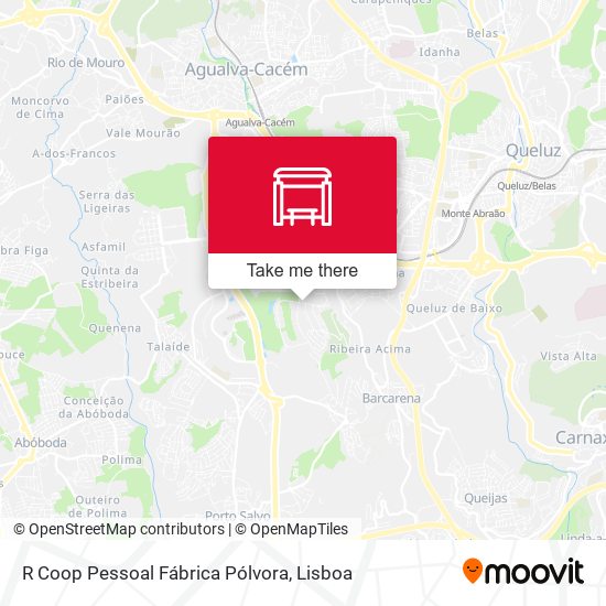 R Coop Pessoal Fábrica Pólvora mapa