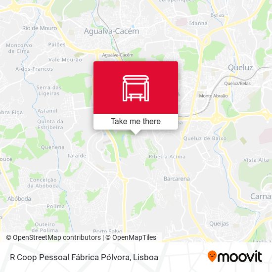 R Coop Pessoal Fábrica Pólvora map