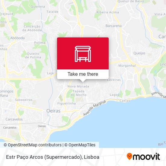 Estr Paço Arcos (Supermercado) mapa