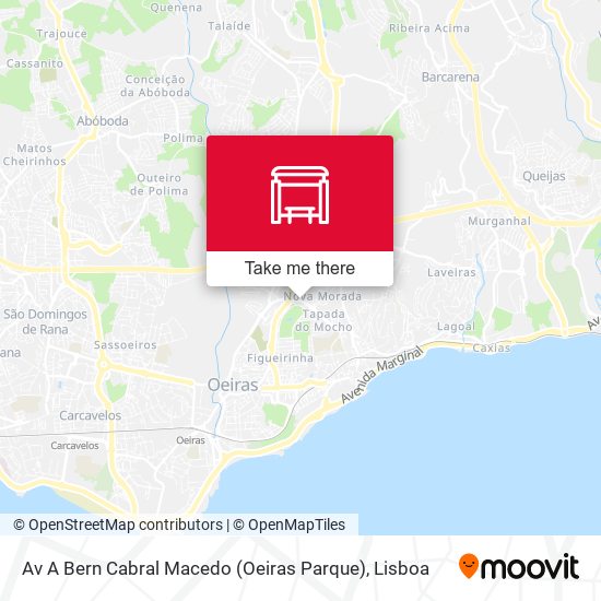 Av A Bern Cabral Macedo (Oeiras Parque) mapa