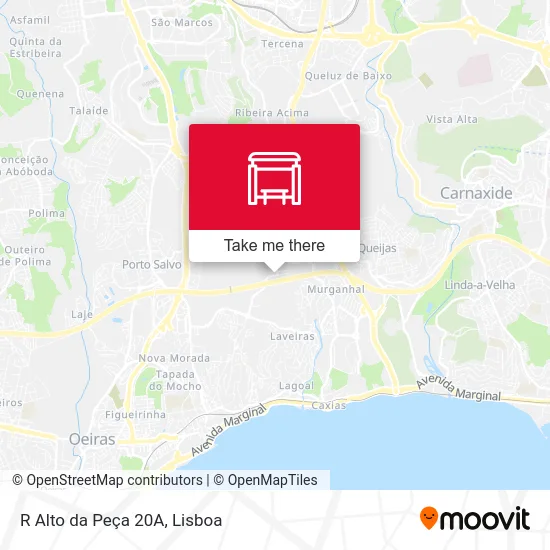 R Alto da Peça 20A map