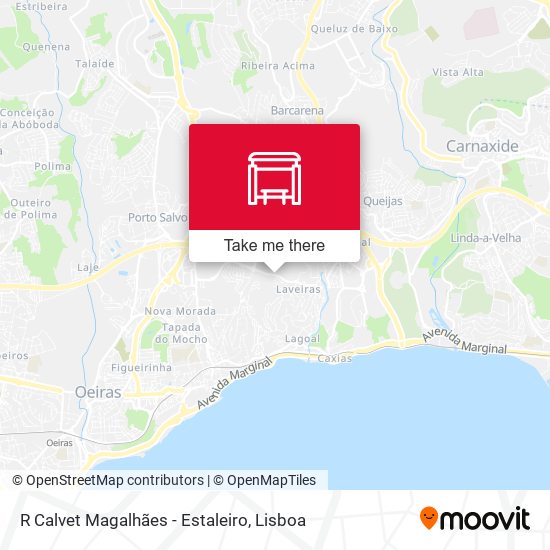 R Calvet Magalhães - Estaleiro map