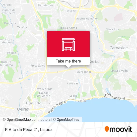 R Alto da Peça 21 map