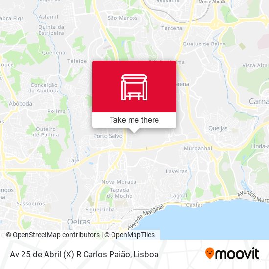 Av 25 de Abril (X) R Carlos Paião map