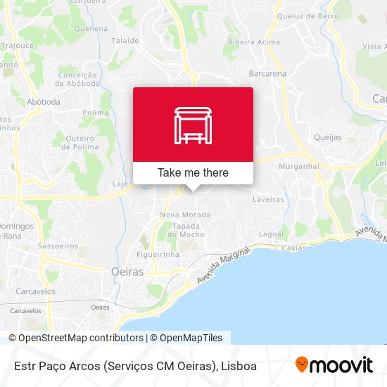 Estr Paço Arcos (Serviços CM Oeiras) map