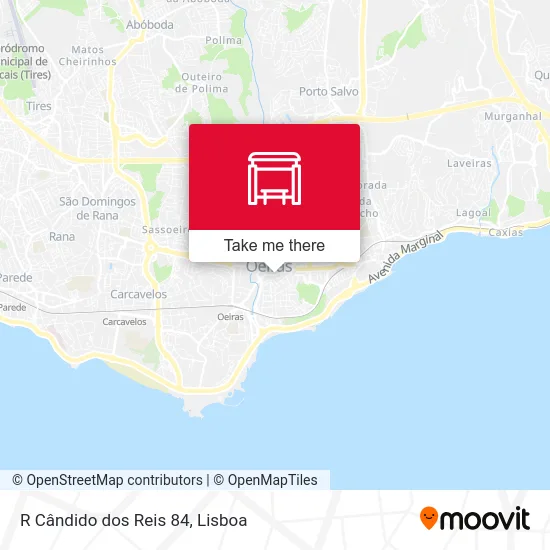 R Cândido dos Reis 84 map