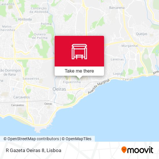R Gazeta Oeiras 8 mapa