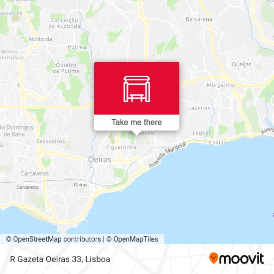 R Gazeta Oeiras 33 map