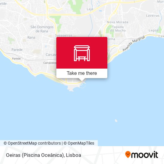 Oeiras (Piscina Oceânica) map