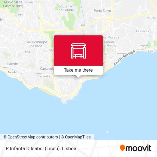 R Infanta D Isabel (Liceu) map