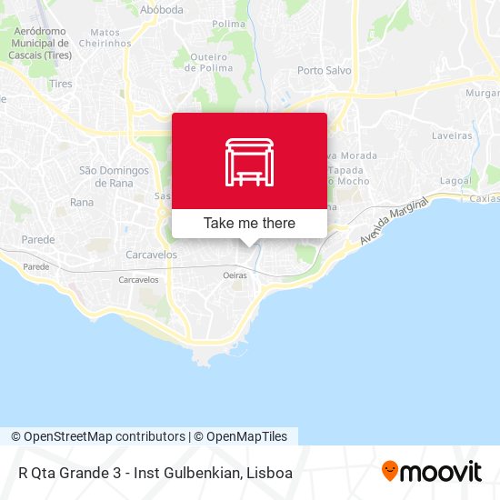 R Qta Grande 3 - Inst Gulbenkian map