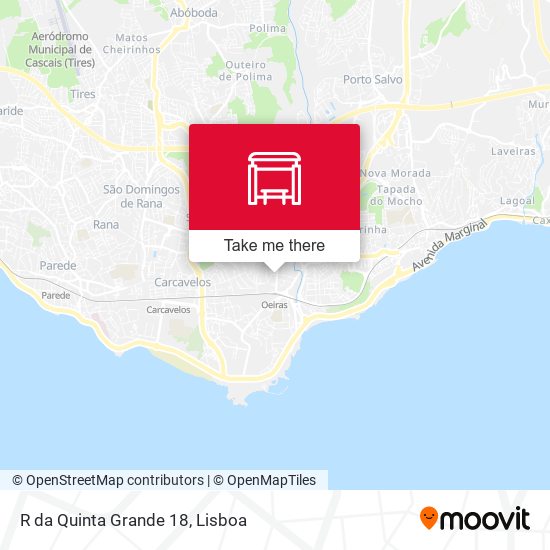 R da Quinta Grande 18 mapa