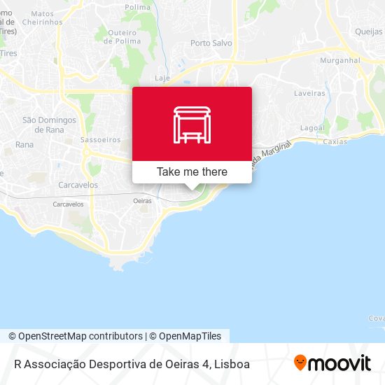 R Associação Desportiva de Oeiras 4 mapa