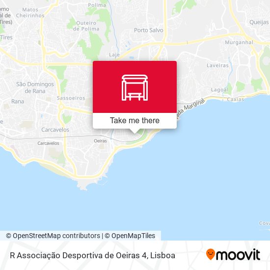 R Associação Desportiva de Oeiras 4 mapa