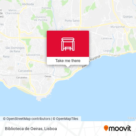 Biblioteca de Oeiras mapa