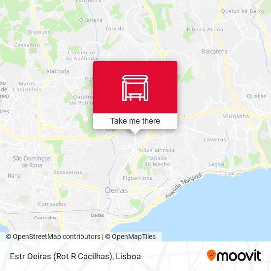 Estr Oeiras (Rot R Cacilhas) mapa