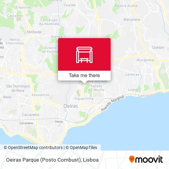 Oeiras Parque (Posto Combust) mapa