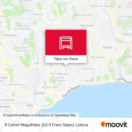R Calvet Magalhães (Ed S Franc Sales) mapa