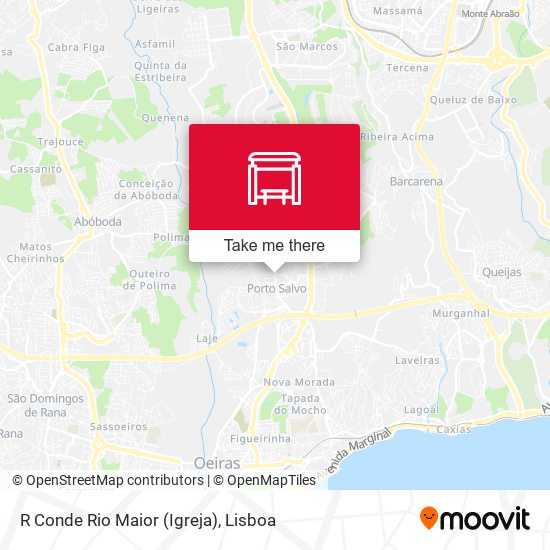 R Conde Rio Maior (Igreja) mapa