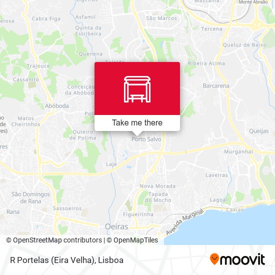 R Portelas (Eira Velha) mapa