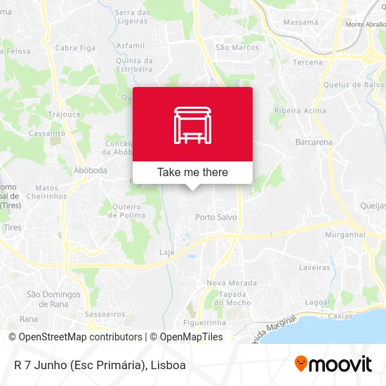R 7 Junho (Esc Primária) map
