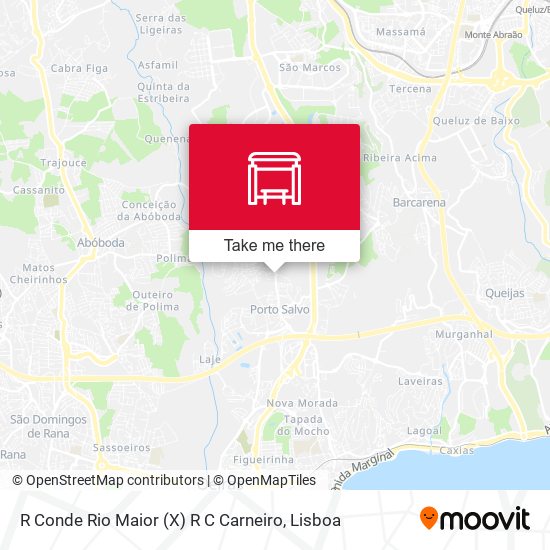 R Conde Rio Maior (X) R C Carneiro mapa