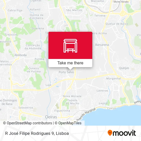R José Filipe Rodrigues 9 map