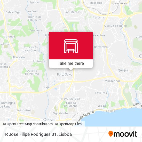 R José Filipe Rodrigues 31 map