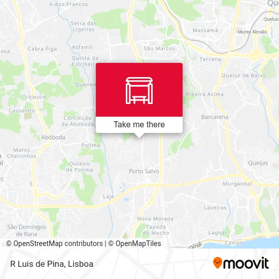 R Luis de Pina map