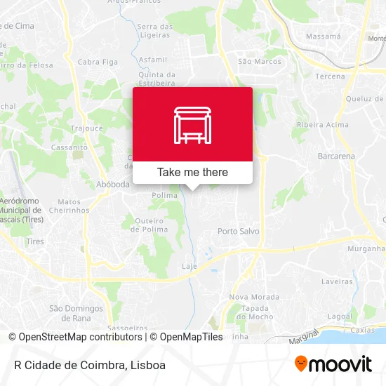 R Cidade de Coimbra map