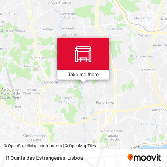 R Quinta das Estrangeiras mapa