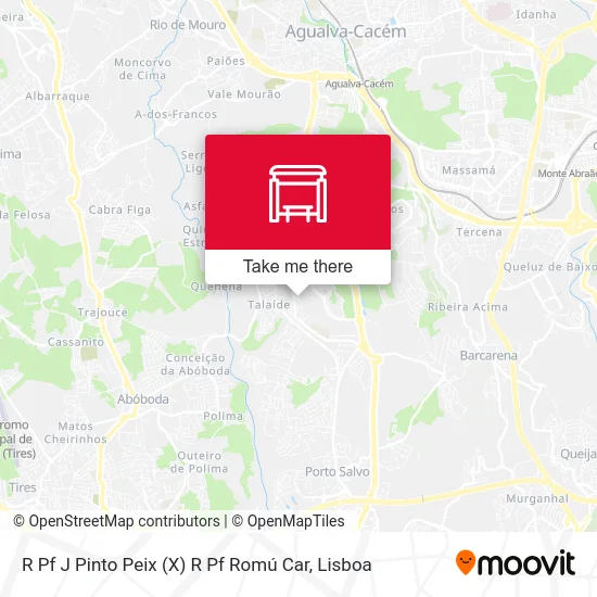 R Pf J Pinto Peix (X) R Pf Romú Car map