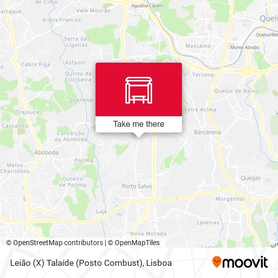 Leião (X) Talaíde (Posto Combust) map