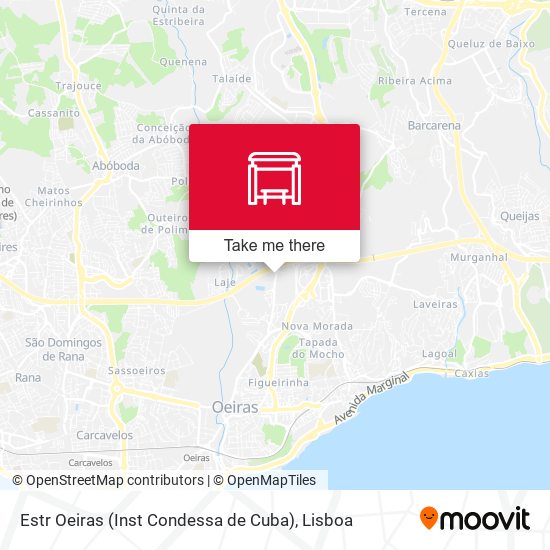 Estr Oeiras (Inst Condessa de Cuba) mapa