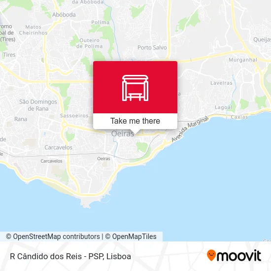 R Cândido dos Reis - PSP map